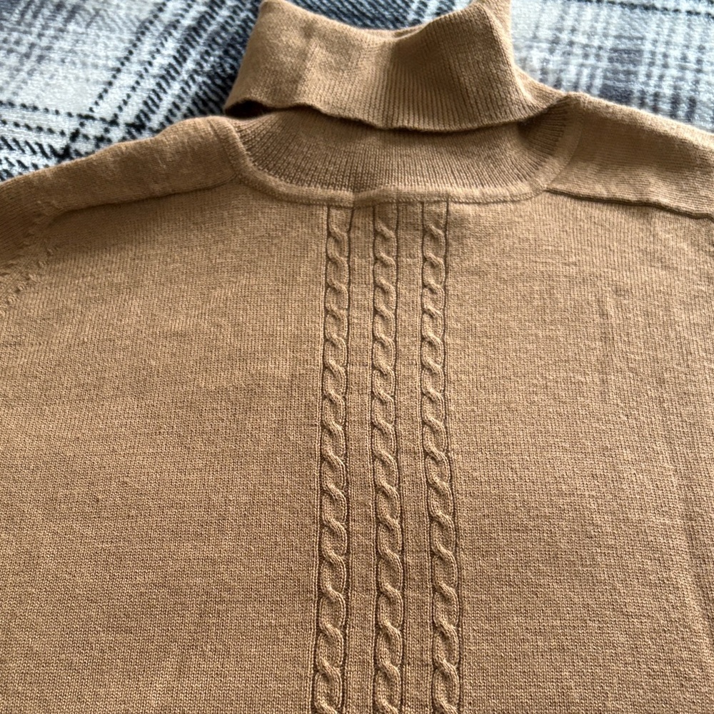 Rafaella Women’s Brown Turtleneck Sweater.